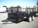 77" x 12' Tandem Axle Landscape Trailer Shown with Upgrade Options
