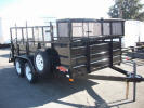 77" x 12' Tandem Axle Landscape Trailer Shown with Upgrade Options