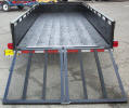 6' x 16' Solid Side Trailer with One braking Axle, Spare Tire and Wheel Mounted on Tongue, with various upgrade options